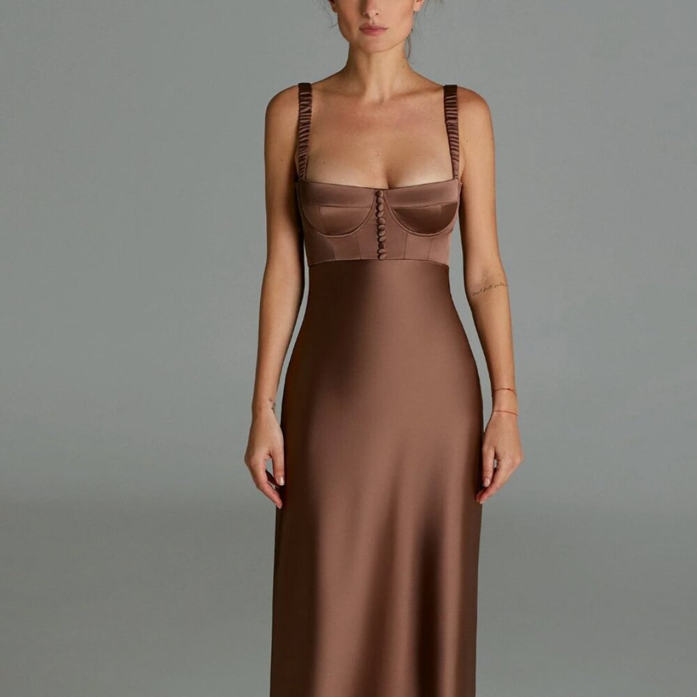 Anna October Aglaya dress - brown size Small